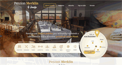 Desktop Screenshot of penzionmerklin.cz